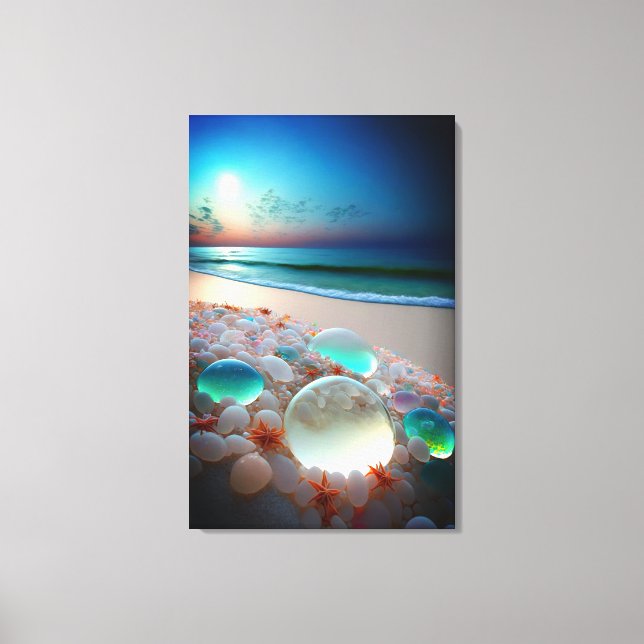 Sea Glass Beach Canvas Print (Front)
