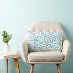 Sea Glass Beach Throw Pillow