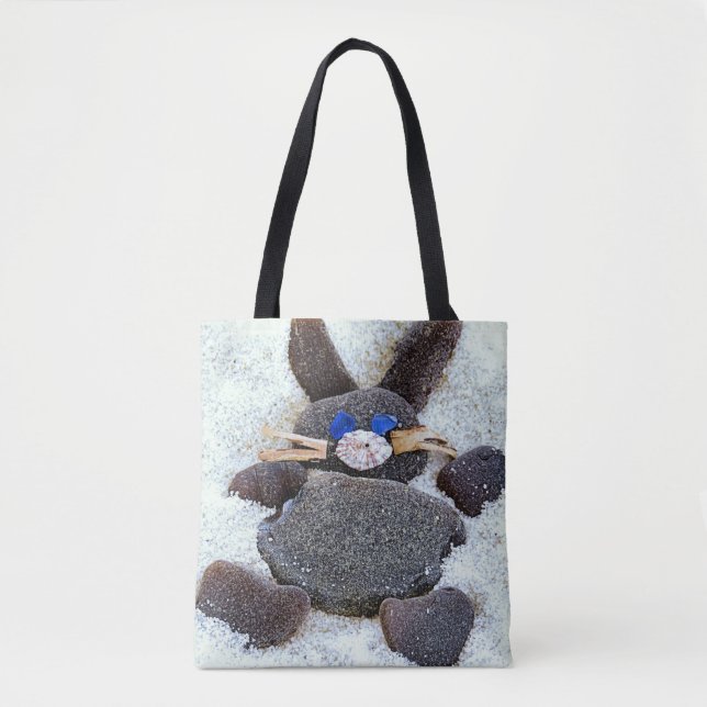 Sea glass bunny - tote bag (Front)