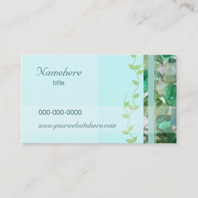 Sea Glass Business Card (Front)