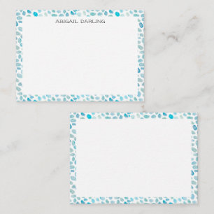 Sea Glass Coastal Texture Card