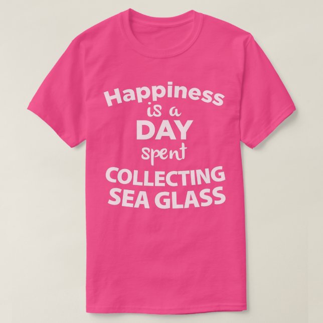 Sea Glass Collector Collecting Beachcombing Beachc T-Shirt (Design Front)