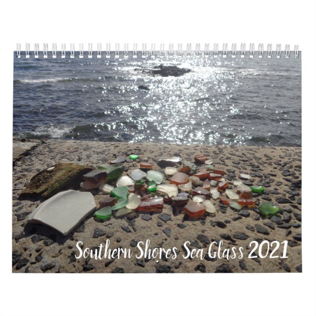 Sea Glass Collector Medium Calendar 2021 (Cover)