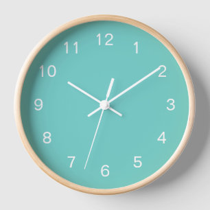 Sea Glass Colour Wall Clock