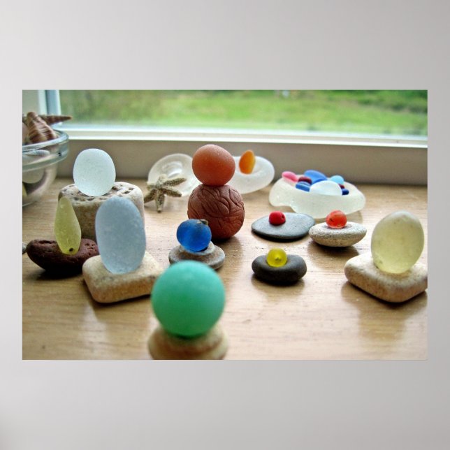 Sea Glass Delight Poster (Front)