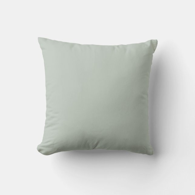 Sea Glass Green Solid Colour Cushion (Front)