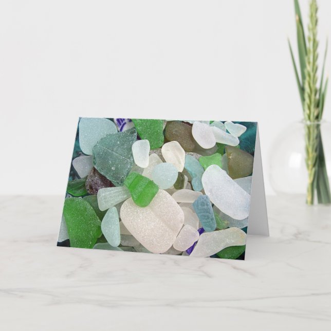 Sea Glass Greeting Card (Front)