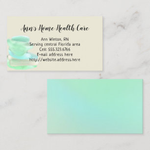 Sea Glass Home Health Care Business Cards