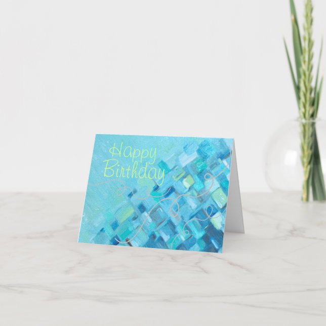 Sea Glass Impressions Birthday Card (Front)