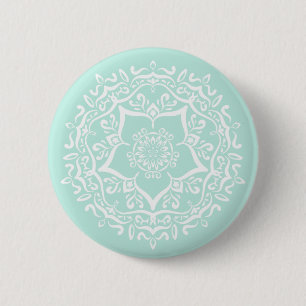 Sea Glass Mandala 6 Cm Round Badge