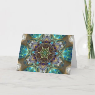 Sea Glass Mandala Card