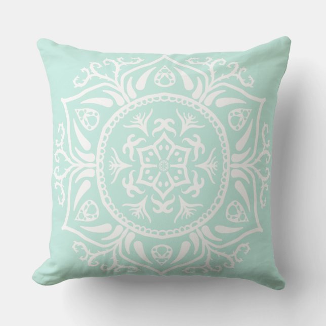 Sea Glass Mandala Cushion (Front)
