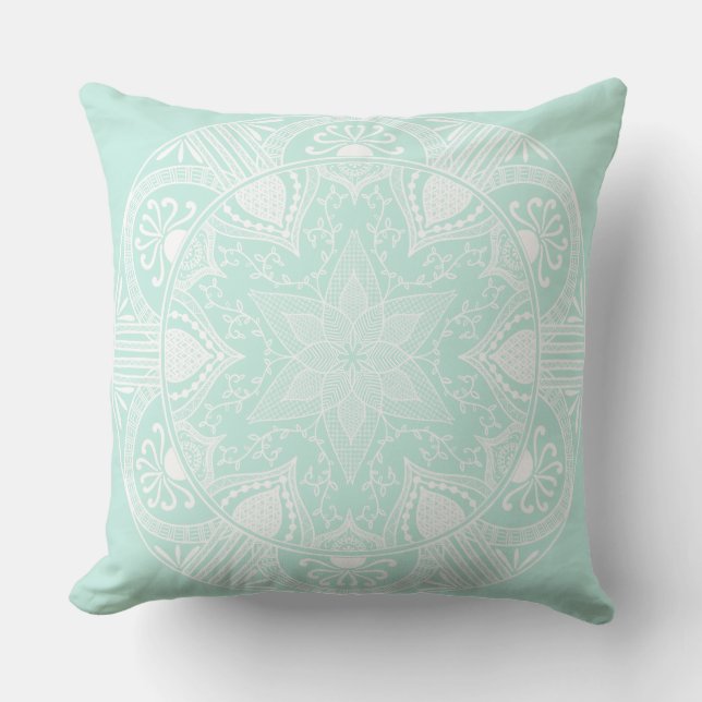 Sea Glass Mandala Cushion (Front)