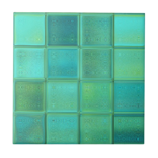Sea Glass Mosaic Ceramic Tile (Front)