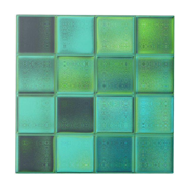 Sea Glass Mosaic Ceramic Tile (Front)