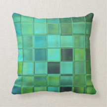 Sea Glass Mosaic Pillow home decor gift