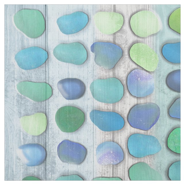 Sea Glass on Driftwood Fabric (Swatch)