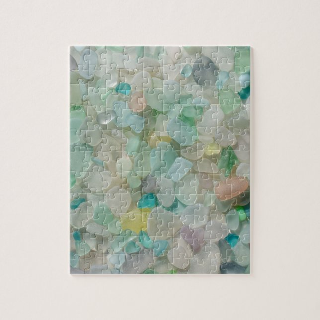 Sea glass pastels photo with rare colours jigsaw puzzle (Vertical)
