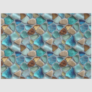 Sea Glass Pattern Decoupage Tissue Paper