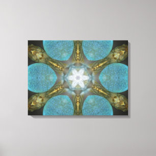 Sea Glass Spa Mandala Canvas