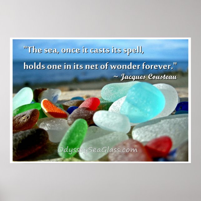 Sea Glass - The Sea Casts It's Spell Poster (Front)