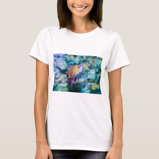 Sea goldie, colourful cute fish T-Shirt (Front)