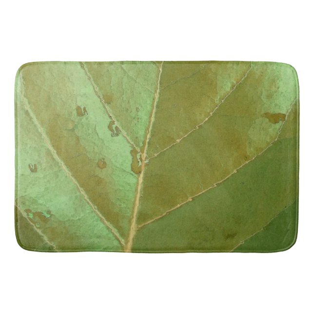 Sea Grape Leaf Closeup Bath Mat (Front)