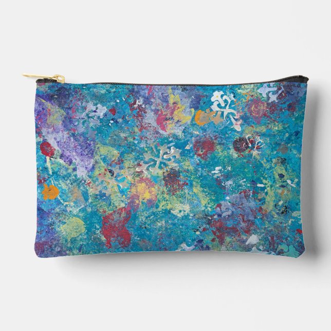 Sea-Green Accessories Pouch (Front)