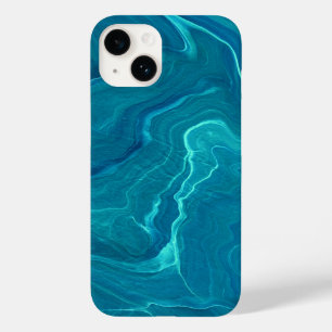 Sea Green Agate Marble Abstraction Case-Mate iPhone 14 Case