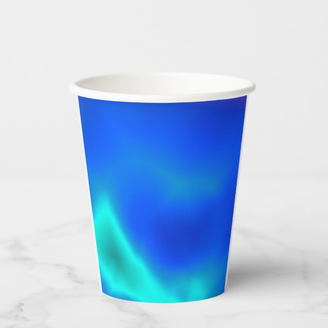 Sea Green and Blue Paper cup (Front)