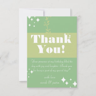 Sea Green Birthday Card