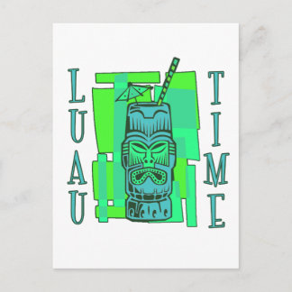Sea Green & Blue Luau Postcard