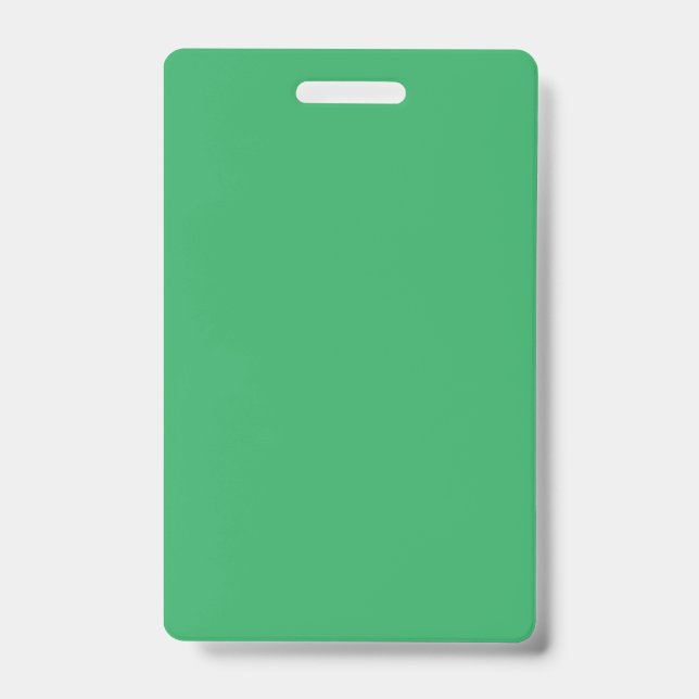 Sea Green #EEAD65, Aqua Forest ID Badge (Front)