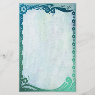 Sea Green Fantasy Stationery