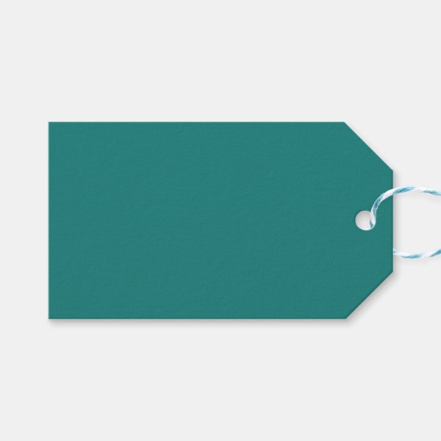 Sea Green Gift Tags (Front (Horizontal))