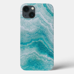 Sea Green Marble Texture iPhone 13 Case