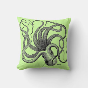Sea Green Octopus Cushions
