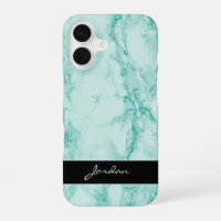 Sea Green Polished Marble Stone with Name