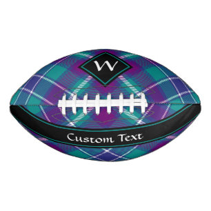 Sea Green, Purple and Blue Tartan Football
