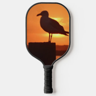 Sea Gull at Sunset Pickleball Paddle