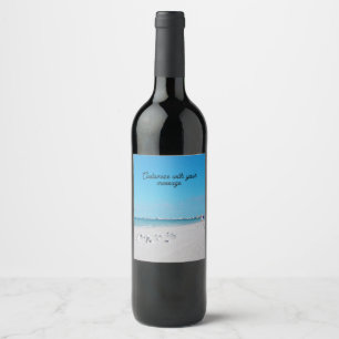 Sea Gulls on the Beach Wine Label