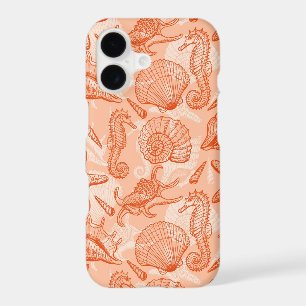 Sea hand drawn pattern