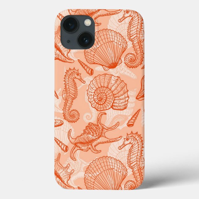 Sea hand drawn pattern Case-Mate iPhone case (Back)