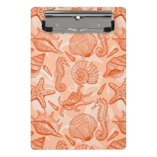 Sea hand drawn pattern mini clipboard