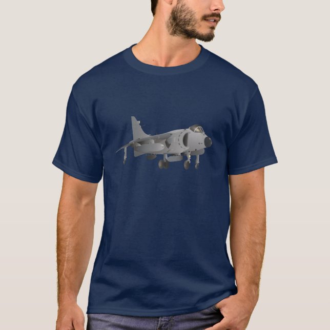 Sea Harrier Jet Fighter T-Shirt (Front)