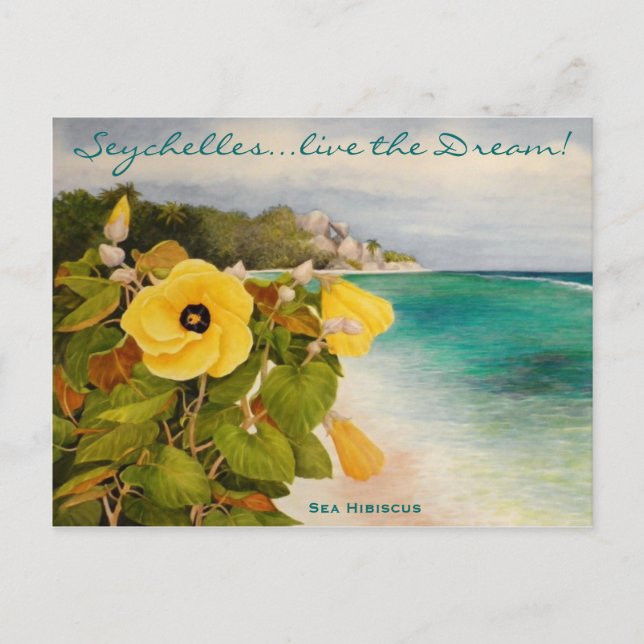 Sea Hibiscus Postcard (Front)