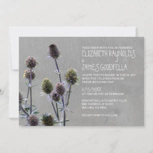 Sea Holly Wedding Invitations