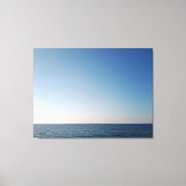 Sea Horizon Sky Canvas Print (Front)