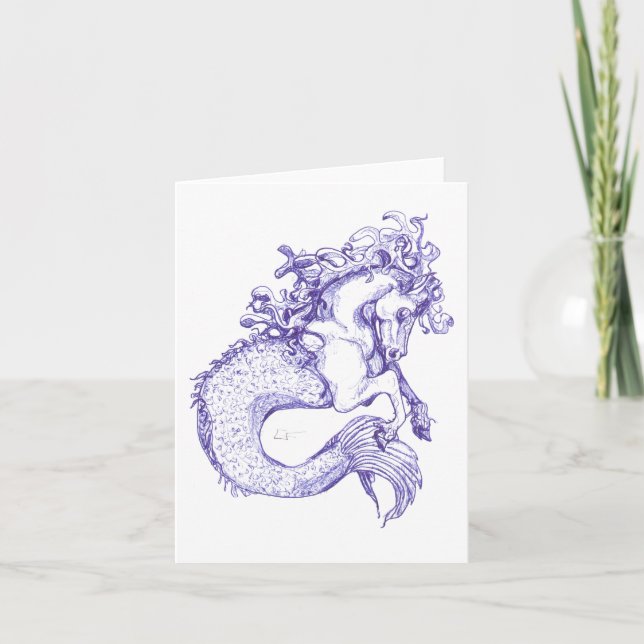 Sea Horse Card (Front)