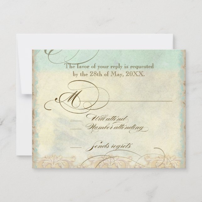 Sea Horse Coastal Beach - Wedding Invitation (Front)